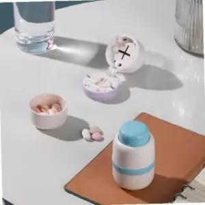 휴대용 약통 약 알약 커팅기 컷팅기 4등분