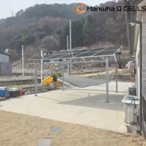 화천군 전원주택 가정용 (6kW) 주차장형 태양광 발전 설치 사례