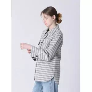 르오트 LeOT 핸드메이드 셔츠형 울 체크 재킷1170827