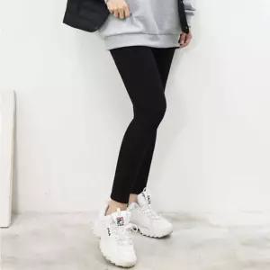 밍크퍼 레깅스 도톰 융털안감 검정 쫄바지 데일리 기모레깅스