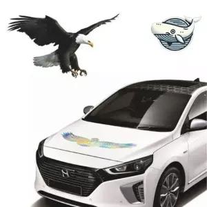 자동차 홀로그램 독수리 대형 외관 스티커 고급