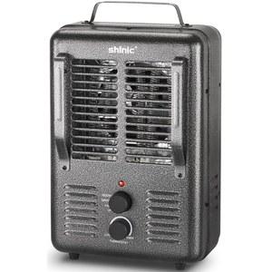 시닉 스페이스 히터, 온도 조절기 포함 1500W 밀크하우스 내구성이 뛰어난 금속 하우징 유지, 과열 방지, 3가지 플러그, 팁 오버 자동 차단, 차고용 유틸리티 침실, 온실