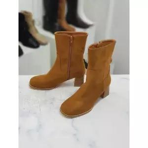 [하프클럽/] 세이브존09 지퍼 절개라인 미들힐 부츠 6cm HS022469nf