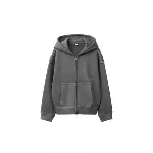 국내배송 ZARA 자라 주니어 키즈 가먼트 다이 지퍼 스웨트셔츠 콜 그레이 3854716807 1851965