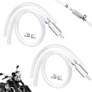SQZRAN 2pcs 브레이크 블리더 키트 오토바이 자전거용 호스 자동차 원웨이 모터사이클 체크 범용 액세서리
