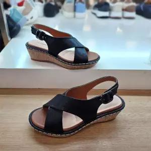 에스콰이아 HC12 여성 통굽 데일리 샌들 에스콰이아 여성 발편한 웨지 통굽 샌들 YADM