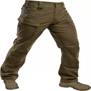하드 랜드 남성용 전술 바지 스트레치 립스탑 14개의 멀티 포켓 방수 가제트 작업용 카고