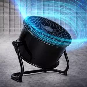 휴앤봇 업소용 써큘레이터 블랙 대형 공업용 산업용 공장 식당 선풍기 14인치 35CM