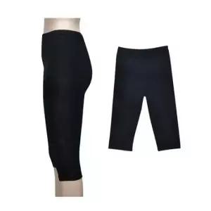 여성타이즈 냉감 쿨 스판 7부 레깅스 - 블랙 헬스 요가 운동바지