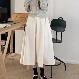 [신상오픈런]하객치마 에이라인 아이보리 출근룩 봄스커트 살랑 (30494891)