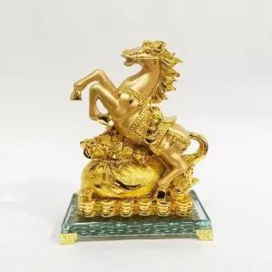 황금말 아크릴 말 장식소품 BT04