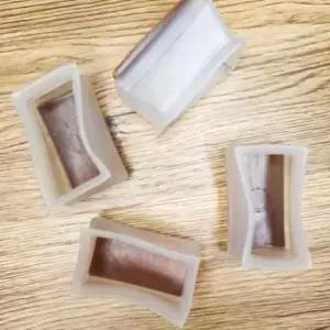 실리콘의자커버 의자 끌림방지 사각 반투명 식탁 발 커버 바닥보호캡