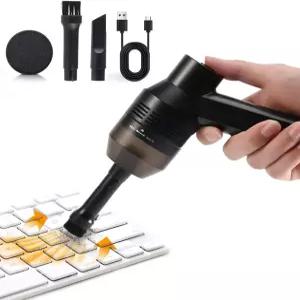 10AGGIRL 새로운 무선 미니 청소기 휴대용 컴퓨터 자동차 노트북 재봉틀 키보드 빈 USB 책상 부스러기 먼지