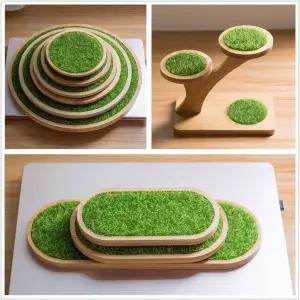 미니 피규어 인조잔디 데코용 전용 촬영용 원형