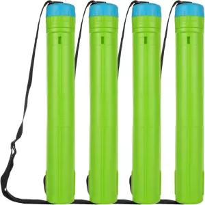 라니아케아 4PCS 확장형 포스터 튜브 스트랩 보관 운반 홀더 튜브로 문서 청사진 그림 및 아트워크