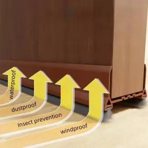 방음스펀지 패드 흡음재 방진 97cm 브러시 PVC 방음 스냅인 갭 도어 스토퍼 웨더스트립 하단 씰 스트립