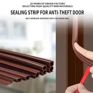 방음스펀지 패드 흡음재 방진 6M 실리콘 접착 씰링 스트립 절연 방음 도어 스톱 창 갭 방습 테이프