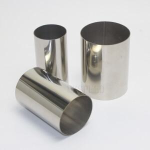 10cm-1m 304 스테인레스 스틸 레이저 컷 원형 파이프 용접 피팅 1.2mm 직선