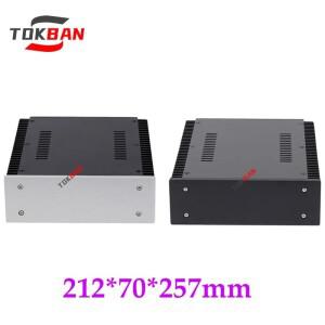 Tban 2107 파워 앰프 섀시 인클로저 헤드폰 DIY 오디오 케이스 , 212x70x257mm