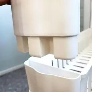 [생활] 틈새수납장 화이트 이동식 3단 세제보관함