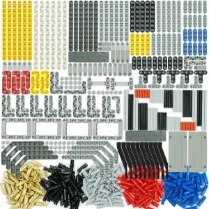 파사초 582pcs 기술 부품 및 조각 빔 액슬 커넥터 벽돌 세트 섀시 프레임 트암 핀 빌딩 블록 액세서리 로봇