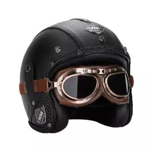 클래식바이크헬멧 소두핏 할리 헬멧 가죽 빈티지