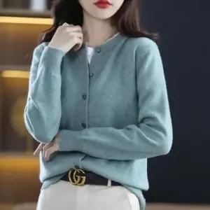 [옷은날개] 여성 봄 도톰 베이직 데일리 라운드 가디건