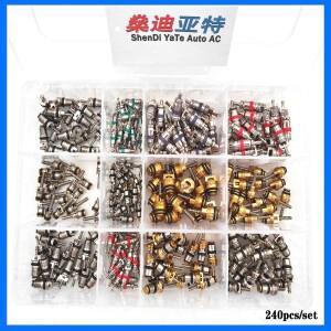 자동차 에어컨자전거 자전거 타이어HVAC 교체용 R134a  R12 AC 밸브 코어 푸조 벤츠 호환 BMW 호환 포드 마