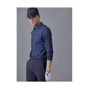 빈폴 BEANPOLE GOLF 남성 멜란지 긴팔 티셔츠 - 네이비 BJ5141B70R 290289