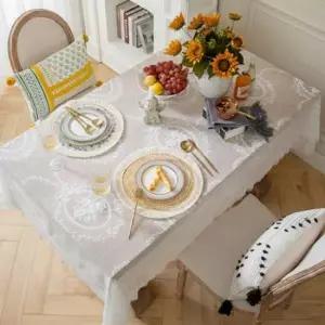 플라워 식탁보 레이스 매트 덮개 테이블보 140x140