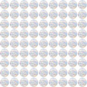 쇼울라 96PCS 원형 창문 스티커 클리킹 충돌 방지 비접착식 프리즘 비닐 무지개