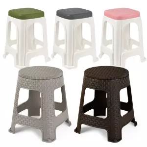 국산 튼튼한 편의점 행사 테라스 의자 스툴 4P 편의점의자 낮은의자