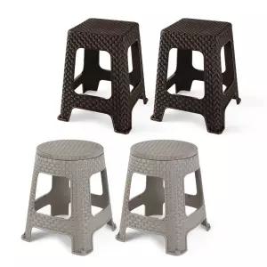 국산 튼튼한 편의점 행사 테라스 의자 스툴 2P 편의점의자 낮은의자