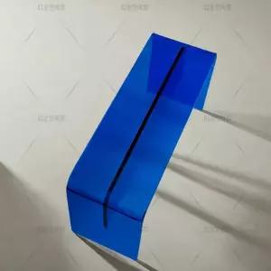 아크릴 벤치 인테리어 매장 디자인 장의자 북유럽