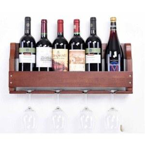 와인렉 벽걸이 원목 선반 주방 와인 쇼케이스 트레이 월넛 승진 앤틱 진열대 연한색 오크