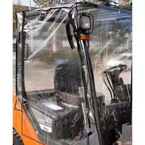 지게차 방풍 천막 방한방수 비닐 중장비 커버 투명