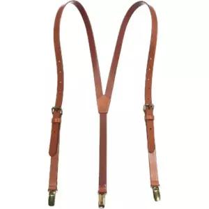 핀 가죽 리얼 태닝 고방 어깨끈 남성 여성멜빵 스트랩 라이트브라운