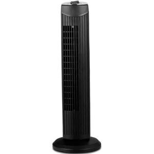 팬태스크 타워 선풍기, 28인치 조용한 진동 3풍속 및 모드, 블레이드리스 스탠딩 냉각 홈 오피스 주방용 공기 순환기 침실용 바닥 선풍기(블랙)