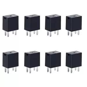 nqnqvl 자동차 릴레이 8개 팩 301-1C-C-R1-U01 12VDC 5핀 전원 시스템과 호환