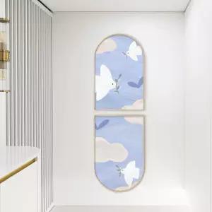 아치형 액자 그림 포스터 벽걸이 아트 스타일 북유럽 비둘기