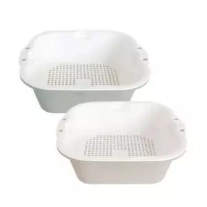 다용도바구니 사각 채반 바구니 대 소쿠리 바스켓 315x290x97mm 1P