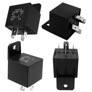 AIMCOCO 48V 40A 자동차 릴레이 4핀 JD-2912 SPST 스위치 및 시동기 보트 트랙터 트럭 오토바이(4PCS)용