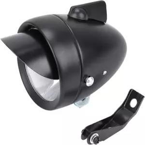 프레임 및 바이저가 장착된 자전거 헤드라이트 레트로 프론트 슈퍼 LED 사이클링 조명 장비