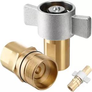 TRUCFUSION 1 NPT 습식 라인 윙 퀵 너트 듀티 커플러커플링 유압 황동 디스커넥트 덤프 시스템용 트레일러