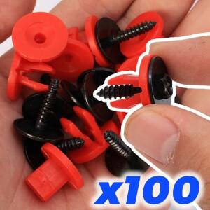 자동차 엔진 언더트레이 커버 클립 나사 세트 하단 실드 가드 리테이너 리벳 액세서리 볼보 호환 포드 포커