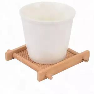 대나무 격자 컵받침 사각 통풍 열차단 테이블 매트 주방 화분 찻잔 받침대 장식