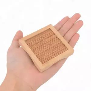 티깔판 우드 사각 대나무 티 깔판 인테리어컵받침
