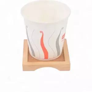 대나무컵받침 티 깔판 사각 우드 대나무 인테리어컵받침