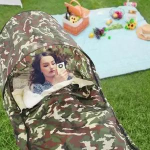 침낭 차박 캠핑 군 국방 아웃도어 패딩 그린 더위 카무플라주