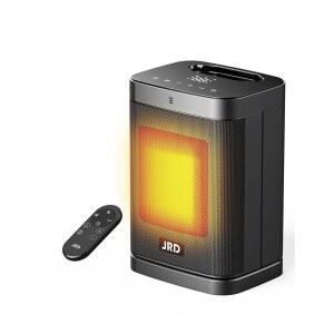 실내용 1500W PTC 스페이스 히터, 80 진동, 온도 조절기, 12시간 타이머, 빠른 난방, 에코 모드, 원격, 작은 조용한 안전실 전기 사무실 침실용 휴대용 책상 난방기